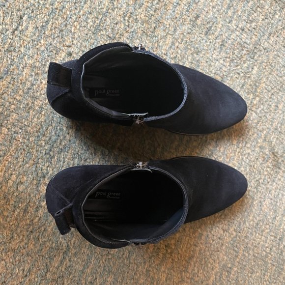 Paul Green Suede Zip Boots - US Sz. 8-1/2 or 9 - Picture 4 of 7